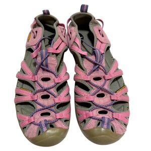 KEEN Whisper Waterproof Sport Sandals Pink Gray Washable Hiking Gorpcore Fits 8